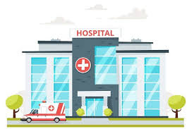 Hospital Building And Doctors Hospital Cartoon Hospital Hospital Logo