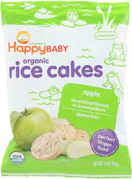 Happy Baby Rice Cake Brown Rice Apple Org 1 41 Oz Protein Happy