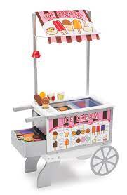 Ice cream cones and popsicles stand playset for kids. Snacks Sweets Food Cart Kitchen Set Food Cart Play Kitchen Play Food Set