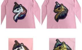 Bisnis lokal apparel dan clothing. Kaos Reversible Sequin Score Cute766