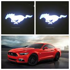 2pcs New Custom Made 3d Ghost Shadow Car Door Logo Led Laser Projector Light For Mustang Bmw Etc Mustang Car Car Door