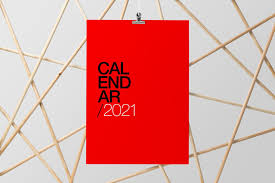 Typography Calendar 2021 Year Printable Calendar Template Printable Calendar Creative Calendar