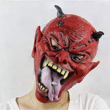 Ada halaman depan yang hanya ditanami pohon. Topeng Seram Scary Red Devil Setan Merah Latex Oni Mask Hallowen Shopee Indonesia