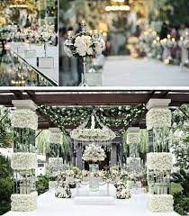 White Crystal And Green Wedding Decor White Wedding Decorations Wedding Decorations Wedding Tree Decorations