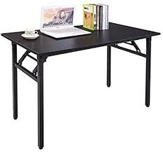 Great savings & free delivery / collection on many items. Amazon Com Halter Folding Computer Desk Foldable Writing Study Table For Home Office Desk Use Bla Desks For Small Spaces Home Office Desks Office Desk