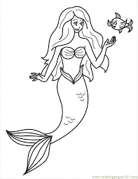 Recently i created two printable mermaids coloring pages that i want to share with you. Little Mermaid Coloring Page For Kids Free The Little Mermaid Printable Coloring Pages Online For Kids Coloringpages101 Com Coloring Pages For Kids