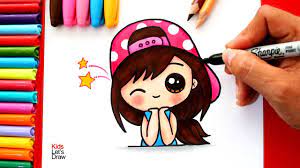 Dibujos kawaii aprende paso a paso a dibujar kawaii. How To Draw A Cool Girl With Strapback Cap Youtube