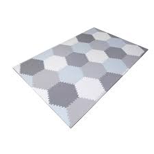 It also includes extra hexagon shapes to help you add extra detail to your stencil project such as flowers, polka dots, and lettering. Amazon Com Baby Brielle Play Mat 38 Pieces Non Toxic Extra Thick Kid S Puzzle Exercise Activity Mat Soft Eva Foam Interlocking Hexagon Floor Tiles Grey White 48 X 72 Baby