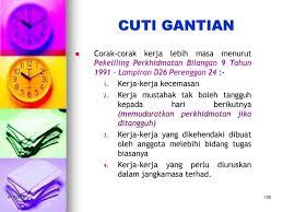 Boleh dikumpul 8 jam kerja dan diberi sehari cuti gantian. Bhg Pengurusan Sumber Manusia Kementerian Pendidikan Malaysia Ppt Download