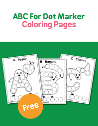 A fun coloring gift book for party lovers & adults relaxation with… by caffeinestar publishing paperback you can definitely tell what pages were done when we were already buzzed. Abc For Dot Marker Coloring Pages
