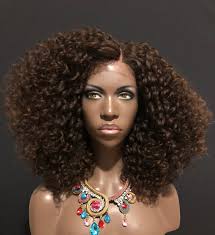 Check out our natural hair wig selection for the very best in unique or custom, handmade pieces from our wigs shops. Essence Wigs Brown Bombshell Curly Kink Natural Hair Lacefro