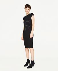 Vestido Pespuntes Zara Fashion Dresses Black Cocktail Dress