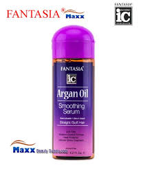 Please use a photograph with natural lighting. Fantasia Ic Argan Oil Smoothing Serum Straight Soft Hair 6 2 Oz Bottle 9 99 Maxxbeautysupply Com Hair Wig Hair Extension Eyelashes Accessory Make Up Hair Styling Tools Hair Color