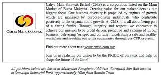 Overview our continuing operations reported total revenue of composition ii. Cahaya Mata Sarawak Berhad Cms Borneo Career Official Facebook