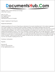 Cover Letter For Teaching Job Without Experience