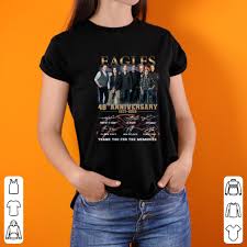 Vtg the eagles 2013 band punk t shirt refa16 medium. Eagles Band 48th Anniversary Thank You For The Memories Signatures Shirt Hoodie Sweater Longsleeve T Shirt