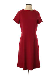 Details About Jude Connally Women Red Casual Dress S