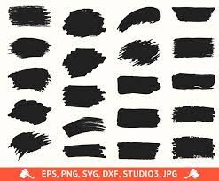 Paint Brushes Svg Dxf Eps Png Paint Stroke Clipart Paint Etsy Cricut Projects Vinyl Cricut Vinyl Cricut Creations