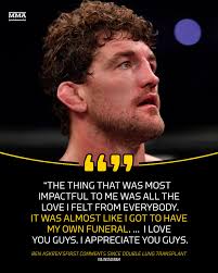 Ben Askren felt all of your support while he was hospitalized 🙏