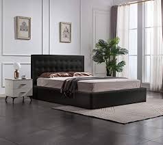 Prepac king platform storage bed, black kohl's $ 642.99. Amazon Com Greatime Storage Bed Eastern King Size Bed Black Leatherette Contemporary Bed Modern Tufted Headboard Strong Wood Slats Support Platform Bed Kitchen Dining