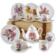 Flower Fairies Children Tea Set Miniature Tea Set Kids Tea Set Toy Tea Set