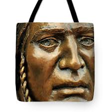 Nez Perce Indian Bronze, Joseph, Oregon Coffee Mug by Theodore Clutter