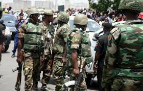 Image result for Soldiers at Nnamdi Kanu's residence