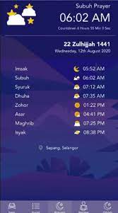 Waktu sholat adalah aplikasi untuk mengetahui jadwal sholat hari ini dan adzan, arah kiblat. Waktu Solat Selangor 2020