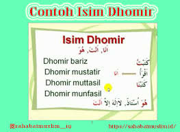 Dlamir munfashil / الضَّمَائِر المُنْفَصِلَةُ (kata ganti yang terpisah) dlamir muttashil / ضَمِيْرٌ مُتَّصِلٌ (kata ganti yang tersambung) dlamir mustatir / ضَمِيْرٌ مُسْتِطِرٌ (kata ganti tersembunyi) Kata Ganti Nama Diri Ketiga Bahasa Arab