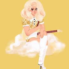 Trixie Mattel Yellow Cloud Google Search Yellow Cloud Racing Art Trixie And Katya