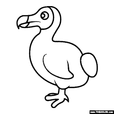 Dodo the dodo is an extinct, flightless bird that lived on an island in the indian ocean near africa. Dodo Bird Coloring Page