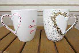Paint a monochromatic painting using a household item like coffee. Diy Craft Project Sharpie Mug Tutorial Bren Did