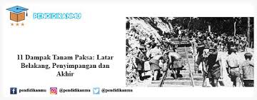 11 Dampak Tanam Paksa Latar Belakang Penyimpangan Dan Akhir