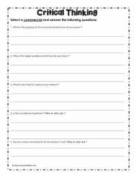 Media Literacy Worksheet 1 Media Literacy Reading Worksheets Reading Response Worksheets