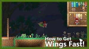 Wings allow you to temporarily fly by pressing and holding the jump key. Terraria How To Get Wings Fast Leaf Wings Youtube