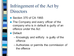 Section 152a of the companies act 1965. Common Offences Under The Companies Act Ppt Download
