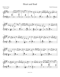 As played by christopher vu on youtube which has garnered over 250,000 views. Heart And Soul Sheet Music For Piano Solo Musescore Com