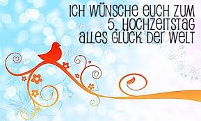 5 Hochzeitstag Glückwünsche