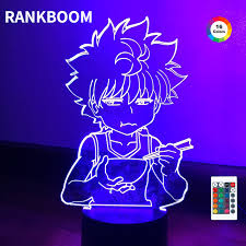 Shop affordable wall art to hang in dorms, bedrooms, offices, or anywhere blank walls aren't welcome. 3d Lamp Killua Hunter X Hunter Killua Led Light Hxh Led Night Light Anime Gift Acrylic Neon Cute Children S Bedroom Decoration Hot Deal 4c35e Cicig
