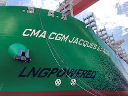 Mise A L Eau Du Plus Grand Porte Conteneurs Au Monde Propulse Au Gaz Naturel Liquefie Et Futur Navire Amiral Du Groupe Cma Cgm
