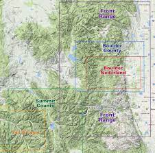 Boulder county is a county located in the u.s. Boulder County Trails Recreation Topo Map Latitude 40 Maps
