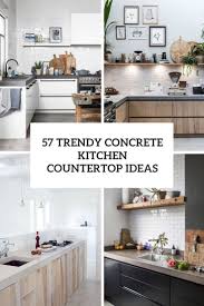 The kitchen countertop is the perfect place to add the ultimate design touch to your kitchen. 57 Concrete Kitchen Countertop Ideas Digsdigs