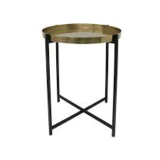 Brass Black Side Table M Bijzettafel Tafeltjes Tafels