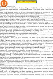 Also sure win draw win predictionss. Free Soccer Bet Prediction Pdf Free Download