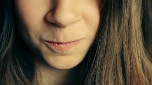 Happily disgusted? It could show all over your face.