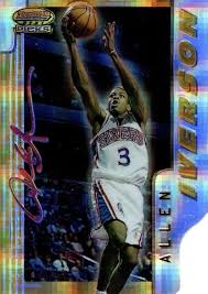 Allen Iverson Autographed 1996-97 Topps Rookie Card #171 Philadelphia 76Ers  Auto Grade Gem Mint 10 Beckett Bas Stock #205786 - Mill Creek Sports