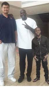 Oct 11, 2015 · this pic of kevin hart standing next to shaq & yao ming though.lol. Pin On Kevin Hart He S A Grown Lil Man