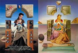 Dali Madonna Postmodern Art Popular Paintings Vintage Advertising Posters