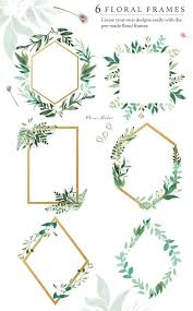 Aquarell Florale Rahmen Floral Greenery Gold Frames Spring Summer Greenery Hochzeits Einladung Clip Kunst Weisse Blumen In 2020 Karte Hochzeit Einladungen Blumenrahmen