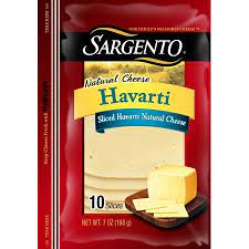 Sargento Natural Sliced Havarti Cheese 7 Oz 10 Count In 2021 Havarti Havarti Cheese Cheese